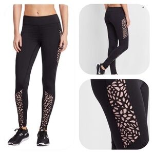 NWT Aeropostale Live Love Dream L Laser Cut Leggings